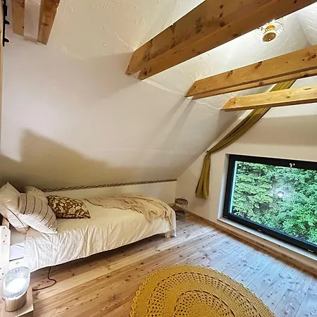 Szumidomki Strefa Z Jacuzzi Sauna Widok Na Potok דירה